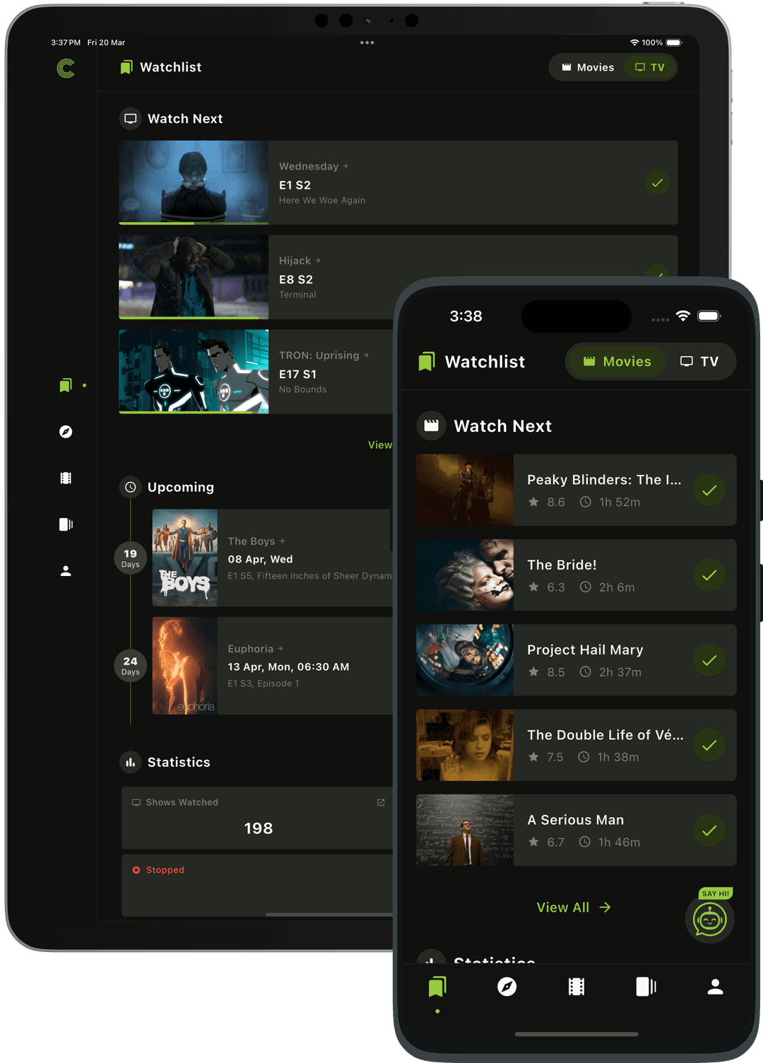 Track Every Movie & Show