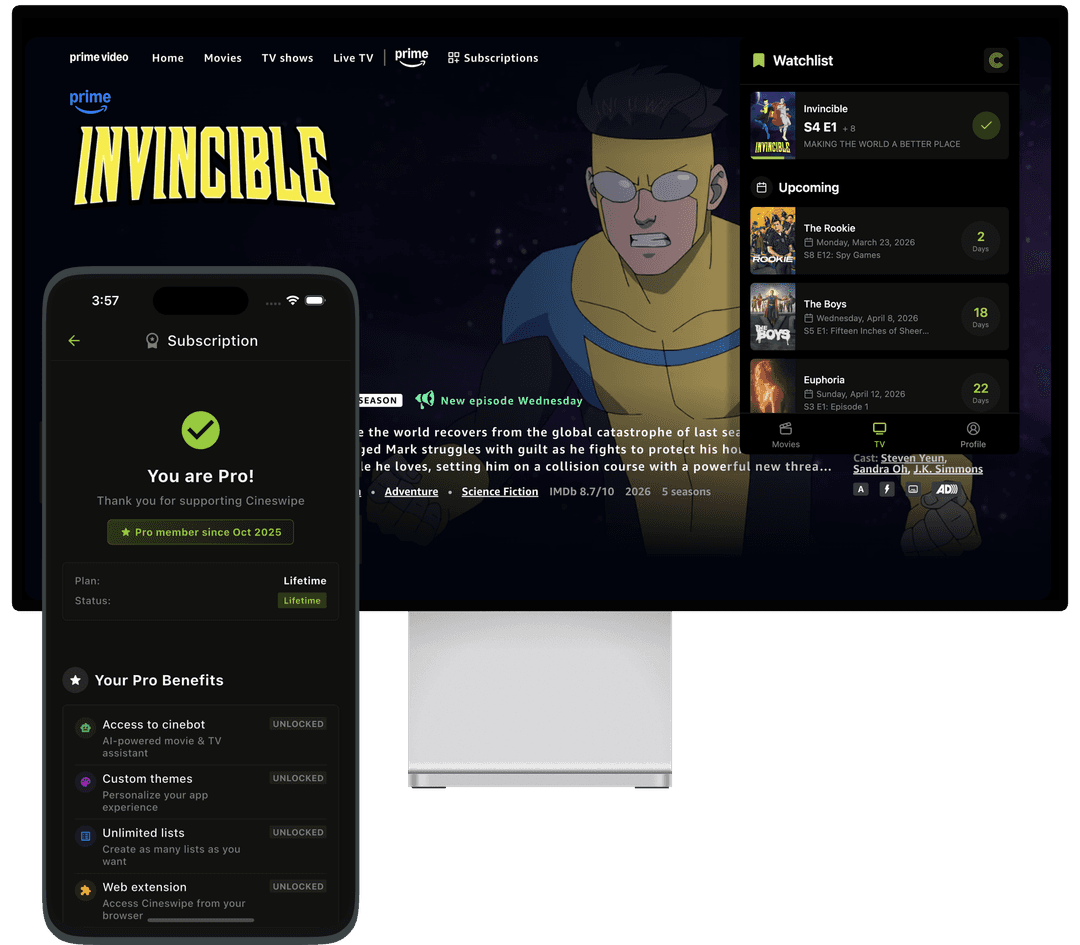Cineswipe in Your Browser